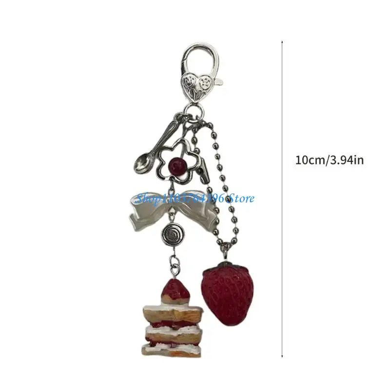 أنيقة صغيرة من كيك كيك كيشين زخرفة سهلة الإكسسوارات الحلوة مثالية لإضافة لمسة من المرح إلى الحقائب والهواتف