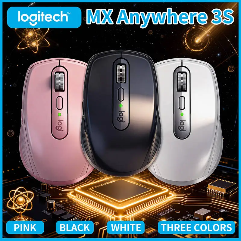 

New Logitech MX Anywhere 3S, Works on Glass & Other Surfaces, Silent Magnetic Click, 8K DPI Sensor
