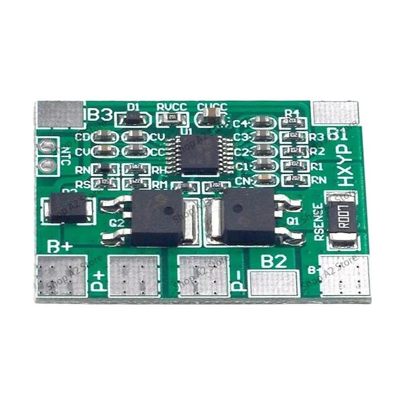 4 strings of 12.8V32650 lithium iron phosphate battery protection board anti-overcharge and over-discharge 8A18650 lithium