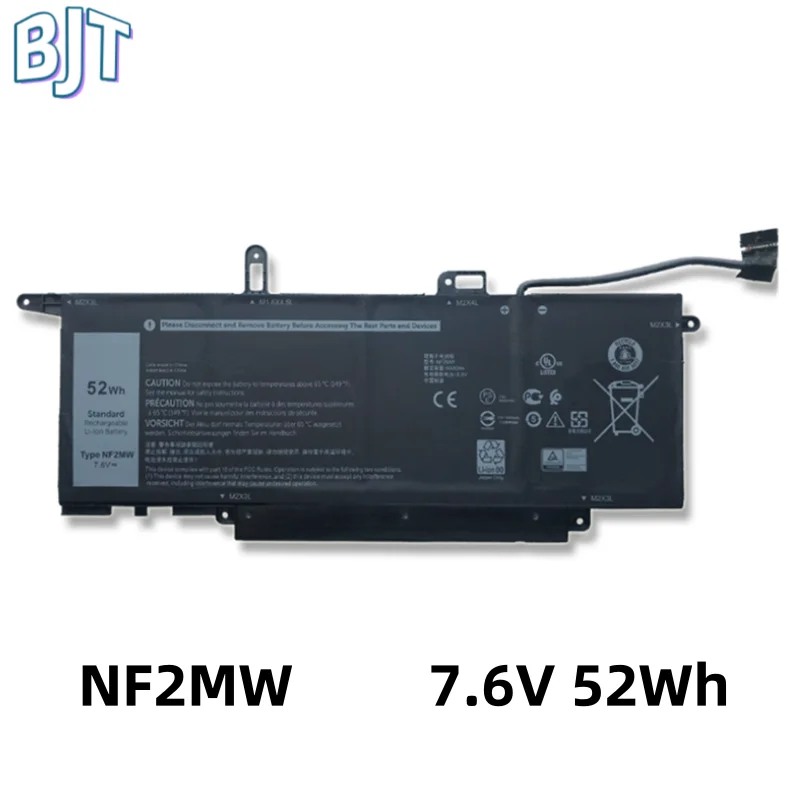 

7.6V 52Wh Li-ion Laptop Batteries NF2MW For Dell Latitude 7400 2-in-1 9410 E7270 E7260 Series Notebook C76H7 0C76H7 02K0CK