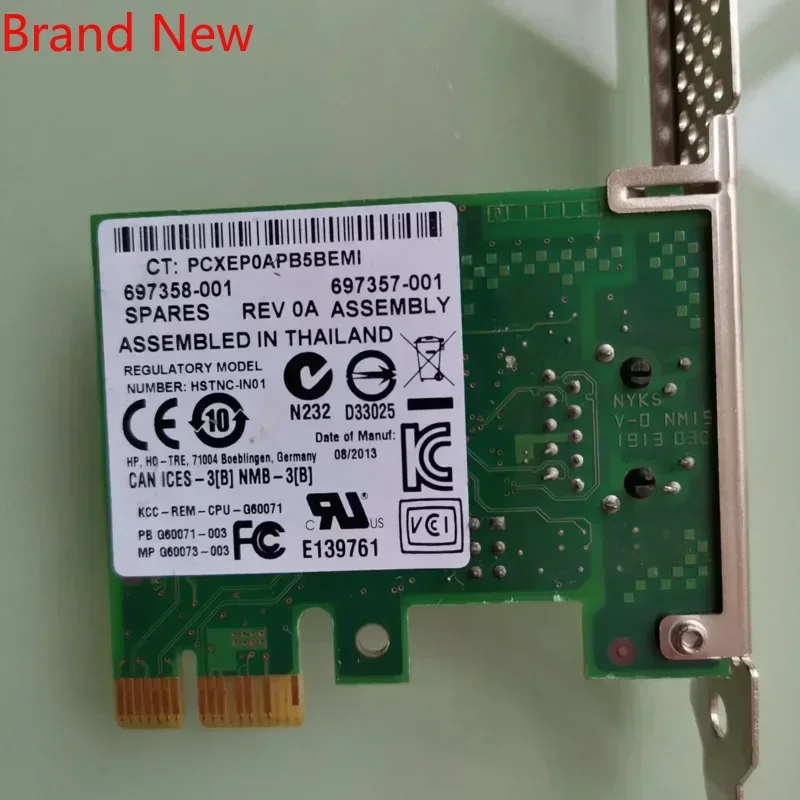 

Совершенно новый сетевой адаптер 1X 1000M с HP I210-T1 728562-001 697356-001 697358-подходит для сетевого оборудования HP