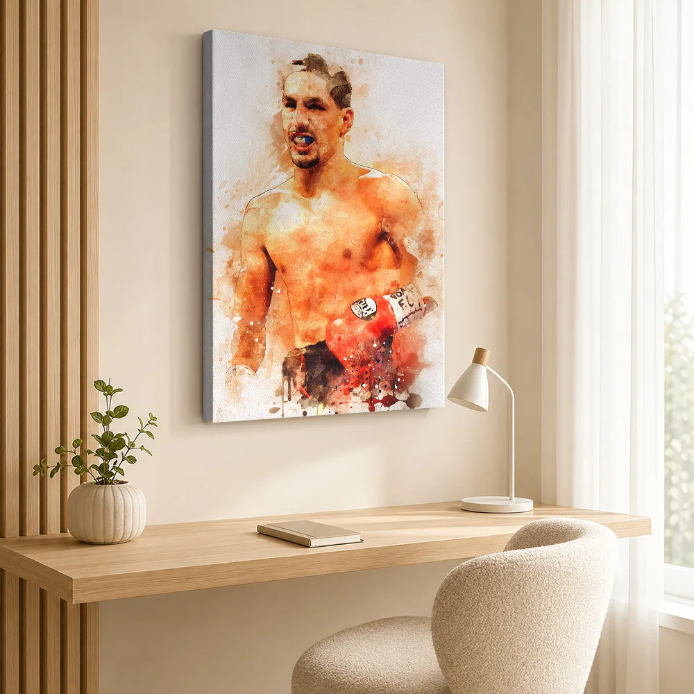 Danny Garcia Boxing Canvas Painting Poster Custom Photo Sports Portrait Canvas Wall Art for Man Cave Decor Gift for Collectors