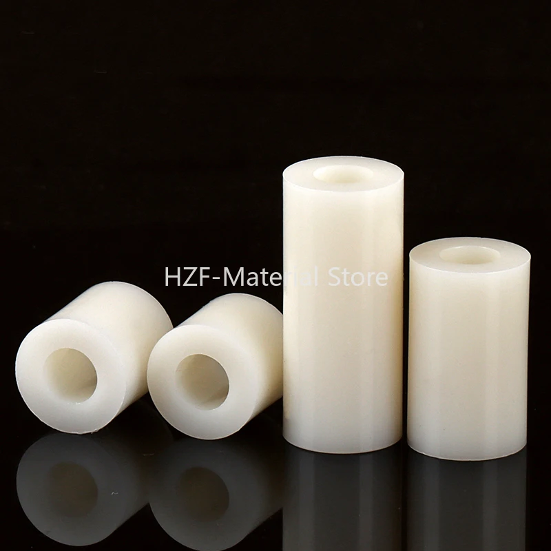 50-500Pcs M3 M4M5 White ABS Insulated Column Spacer Nylon Sleeve Plastic Hollow Cylindrical Through-Hole Support Standoff Washer