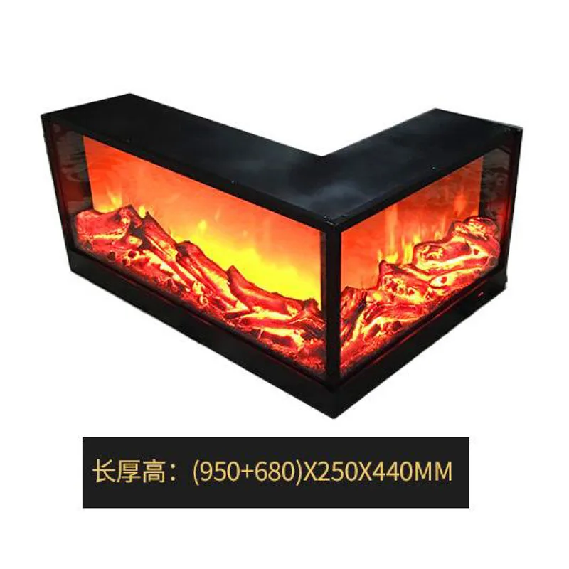 Wholesale electronic fireplace arc shaped decorative fireplace core simulation fire embedded electronic fireplace heater