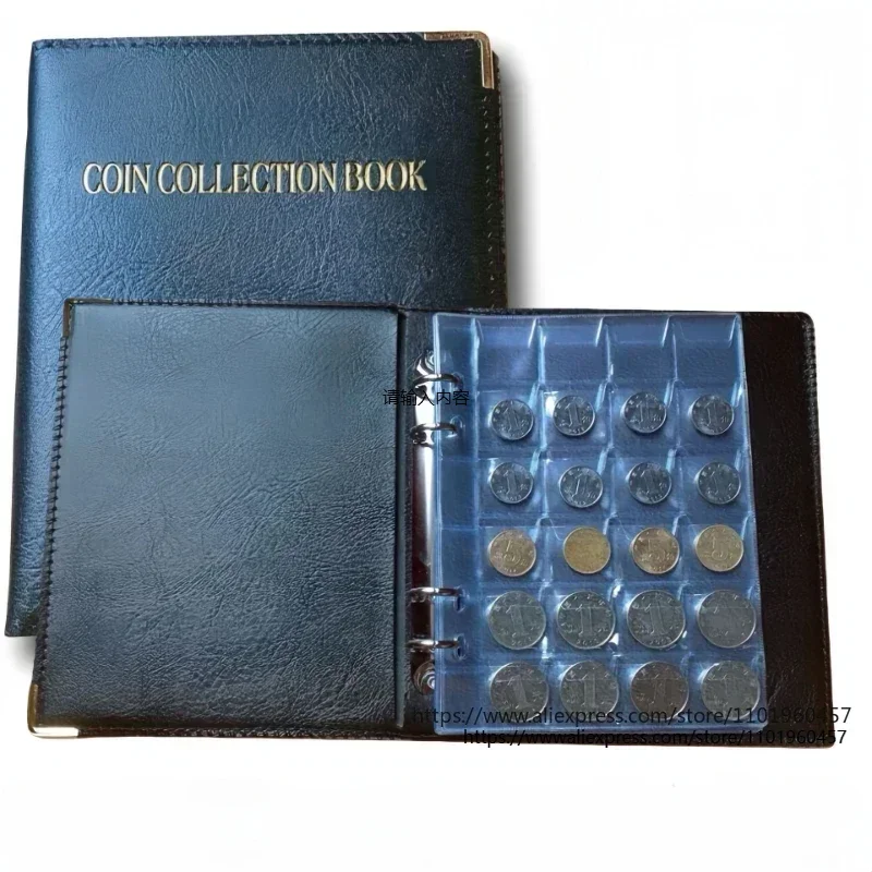 Large Coin Collection Album with 480 Grids for Commemorative Coins and Antique Coins