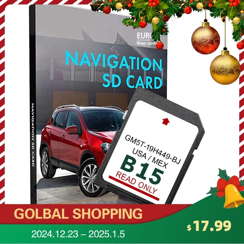 2024 B15 SD Card Latest Map Sat Nav for Ford Focus F150 F250/350/450 Navigation USA MEX 32GB