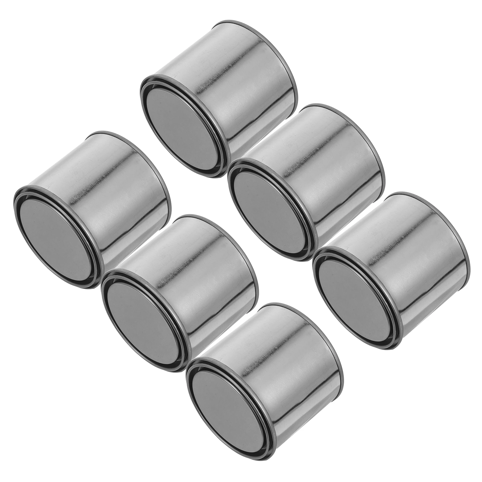 

6pcs Empty Paint Container Adjustment Can Quart Tin Half Gallon Cans Iron Material Durable Safe Storage Transport Home Factory