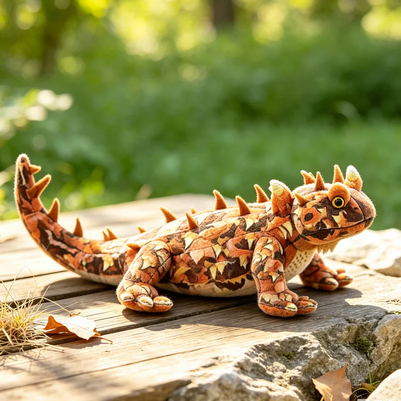 Cute Realistic Thorny Devil Plush Toy Perfect Gift Animal Enthusists Soft Cuddly Mountain Devil Plushie Simulation Doll