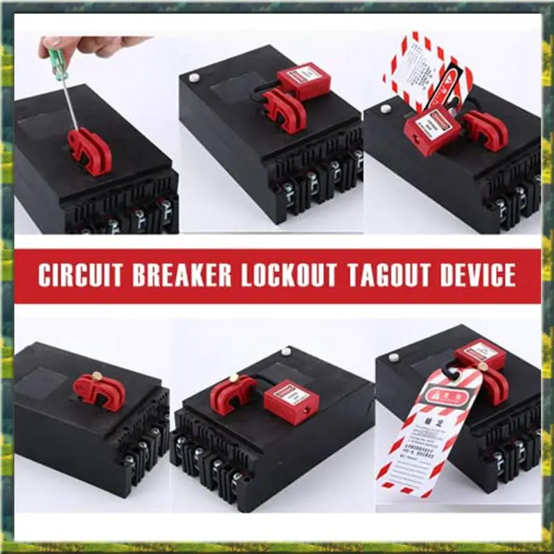 ABGZ Circuit Breaker Lockout Breakers Lockout Universal Electrical Fit For Lock Out Tag Out Set