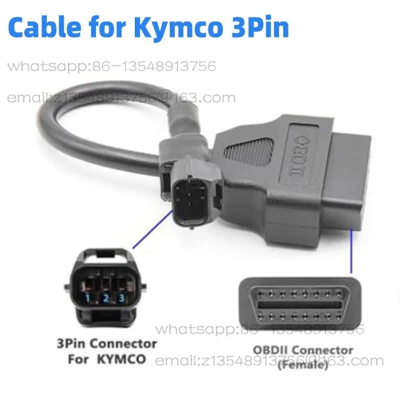 Universal EFI motorcycle national four adapter cable OBD2 diagnostic detector special adapter plug EFI national six wire