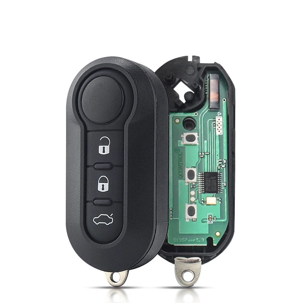 KEYYOU Neue Für Fiat 500 500L MPV Ducato Citroen Jumper Peugeot Boxer 2008-2015 433,92 Mhz ID46 3 tasten Fernbedienung Auto schlüssel
