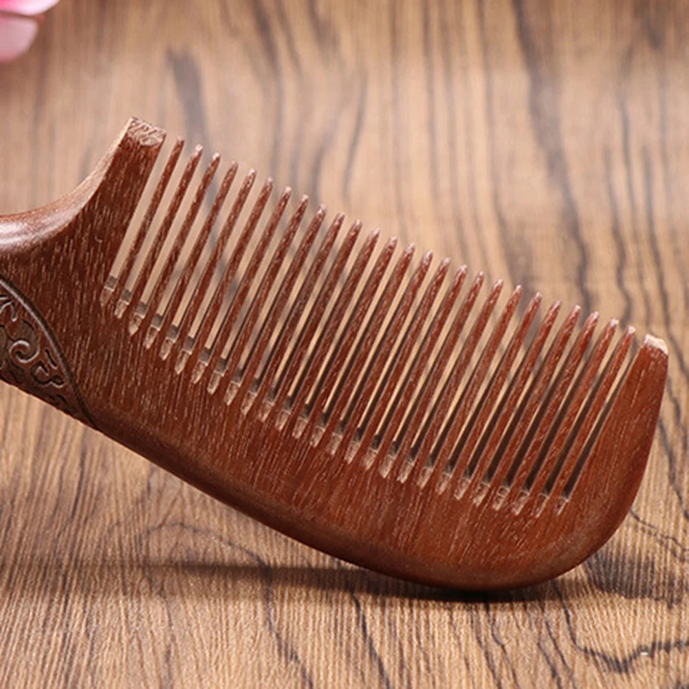 

Smooth Sandalwood Comb Stimulates Blood Flow Relieves Headache Natural Wooden Hair Comb for Women Anti Static Design
