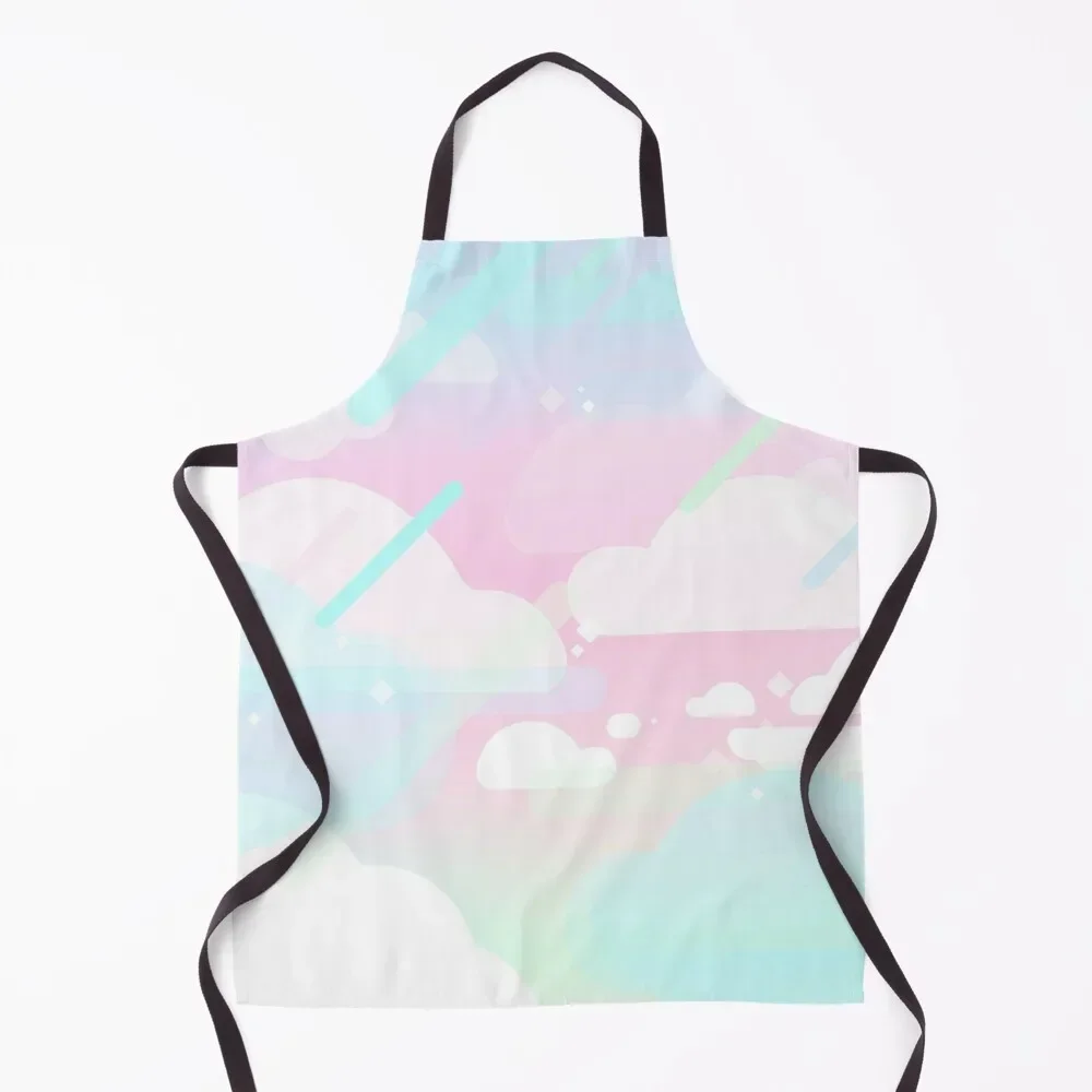 

Pastel Sky Apron custom women's kitchen Kitchen Novel Kitchen Accessories Apron