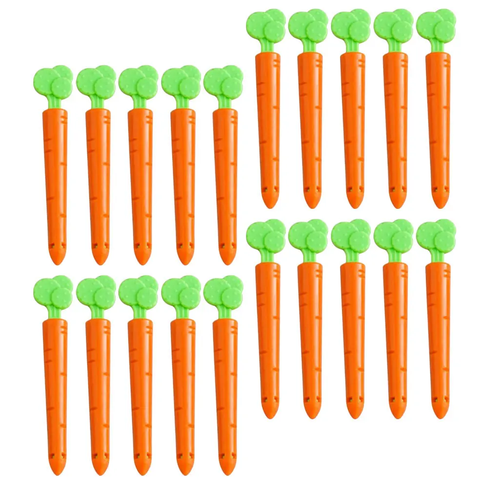 

20pcs Food Seal Clips Carrot Shape Plastic Bag Clamps For Snack Storage Chip Clips Clamp Tool Kitchen Bar Supplies