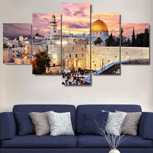 Wall of Tears Canvas, Jerusalem Wall Art, Travel poster, Gift, Jerusalem Wall Decor, Jerusalem 5 popular Piece Canvas, Wall of Tears poster, Photo