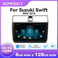 Carplay 8GB 128GB Android 12 Car Multimedia Player For Suzuki Swift 2003-2005 2006 2007 2008-2010 2 Din Radio Navigation RDS DSP