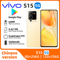 Vivo S15 5g Android 12.0 Snapdragon 870 Cell Phone 4500mAh Battery 66W Charge AMOLED 6.62\