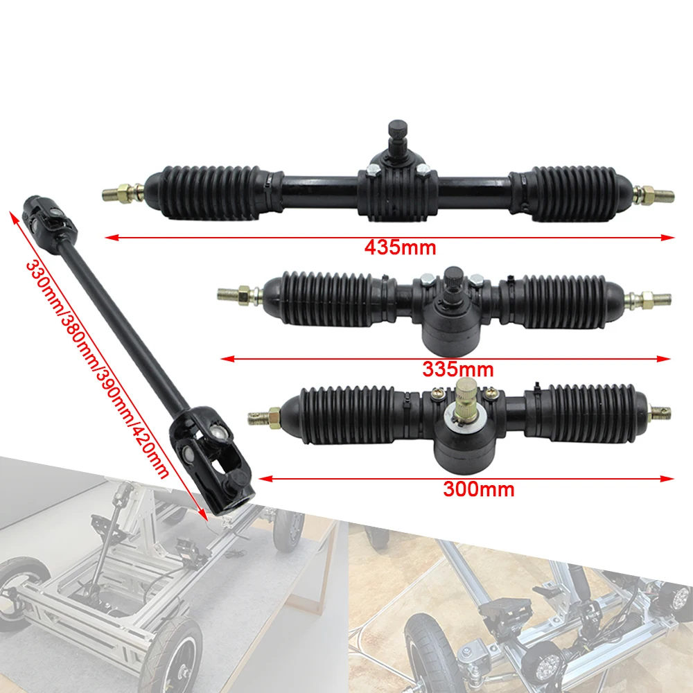 30T Steering Column U Joints Shaft 300mm 320mm 420mm Power Steering Gear Rack Pinion Fit For DIY Go Kart ATV UTV Buggy Quad Bike