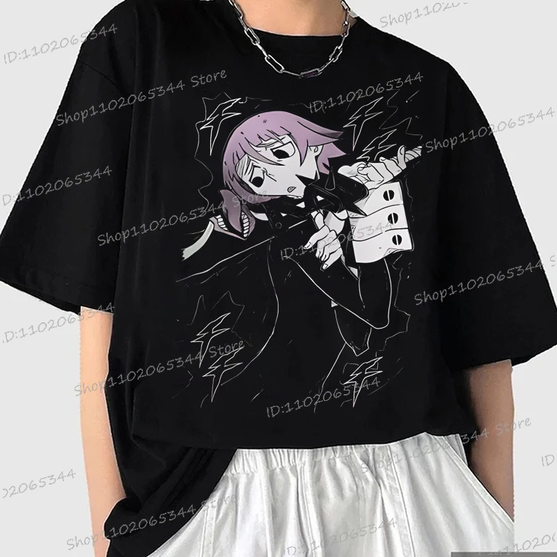 Soul Eater T-shirt Crona Fan Made Anime Manga Atsushi Ohkubo Shinigami Shirt Vintage T Shirt Harajuku Treetwear