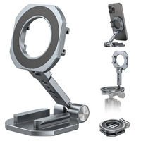 2025 Dual Magnetic Phone Holder with Arca Cold Shoe Tripod Mount Magnet Gym Holder for Magsafe iPhone 16 15 14 13 12 Series