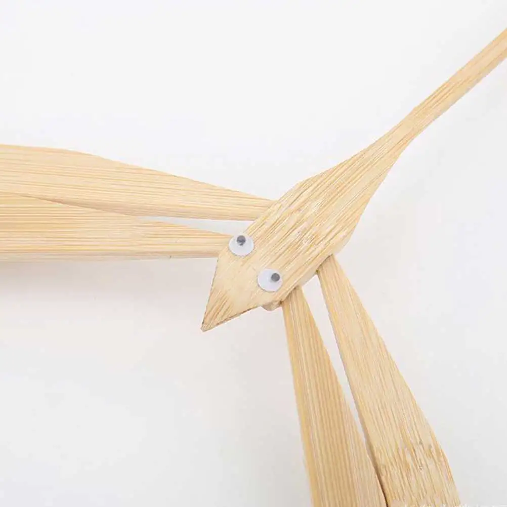 

5pcs Bamboo Balance Dragonfly Handmade Craft Ornament Diy Bamboo Decor Gift For Kids Friends Family Outdoor Wind