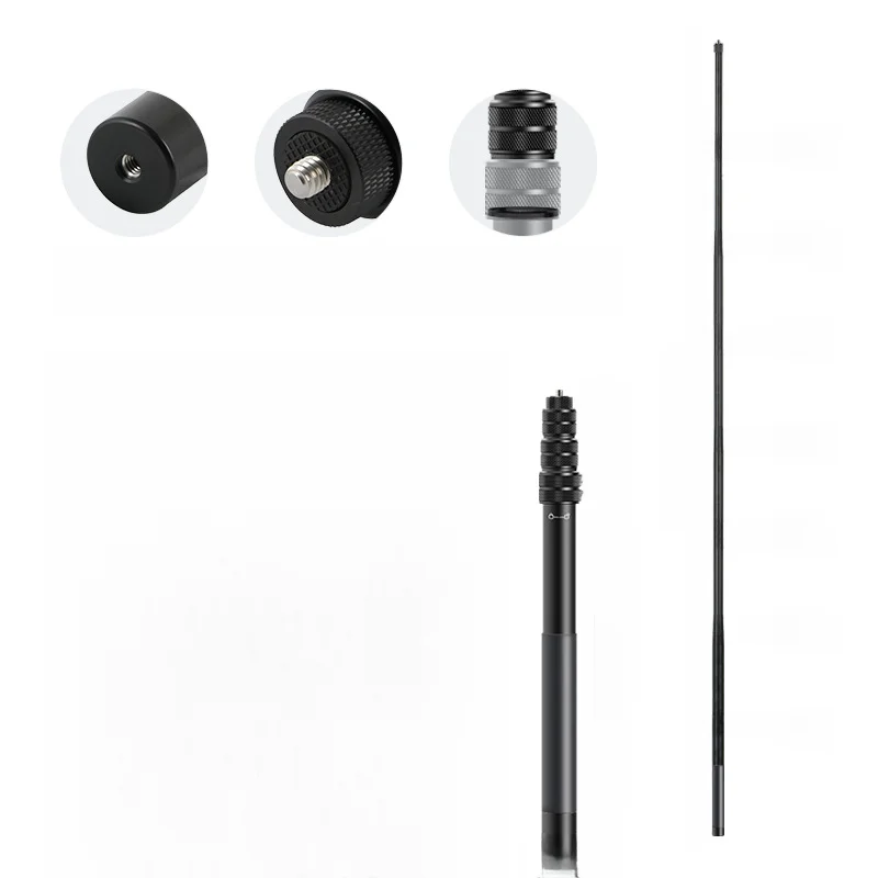 1/4 Inch Extendable Selfie Aluminum Alloy Cycling Recording Holder For Insta360 Osmo360 Action Camera Bicycle Accessories