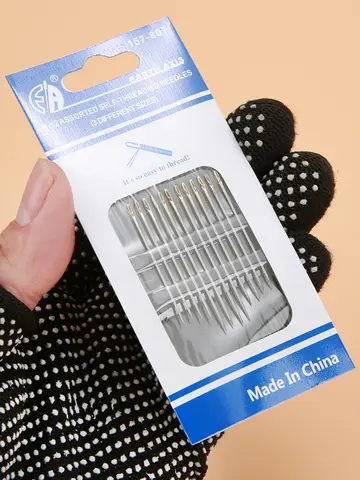 12/24/36pcs Blind Needle Elderly Needle-side Hole Hand Household Stainless Steel Sewing Needless Threading Apparel Sewing DIY