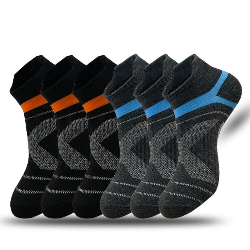 5 Pairs high quality men ankle Socks four seasons outdoor running fitness casual Cotton socks sport Short Socks for man 39-44