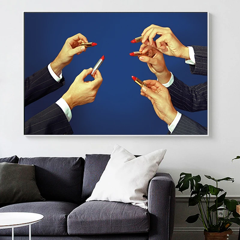 

Современные модные постеры: губная помада, туалет, журналы, фотографии, декоративные картины для декора стен гостиной