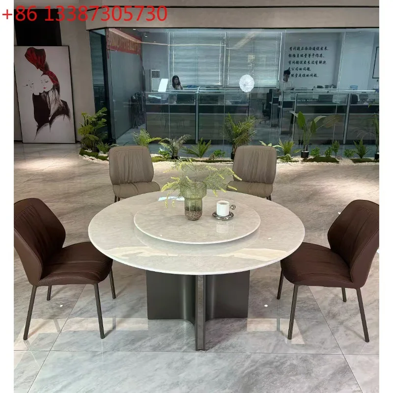 

Ice crystal white jade luxury stone dining table, natural marble dining table, home dining table