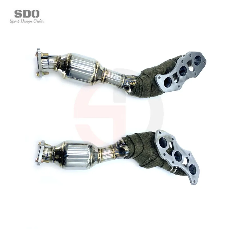 Tuning Exhaust Manifold for  ISF IS F 5.0 2007-2014 Racing Upgrade Stainless Steel with Catalyst Exhaust Muffler System