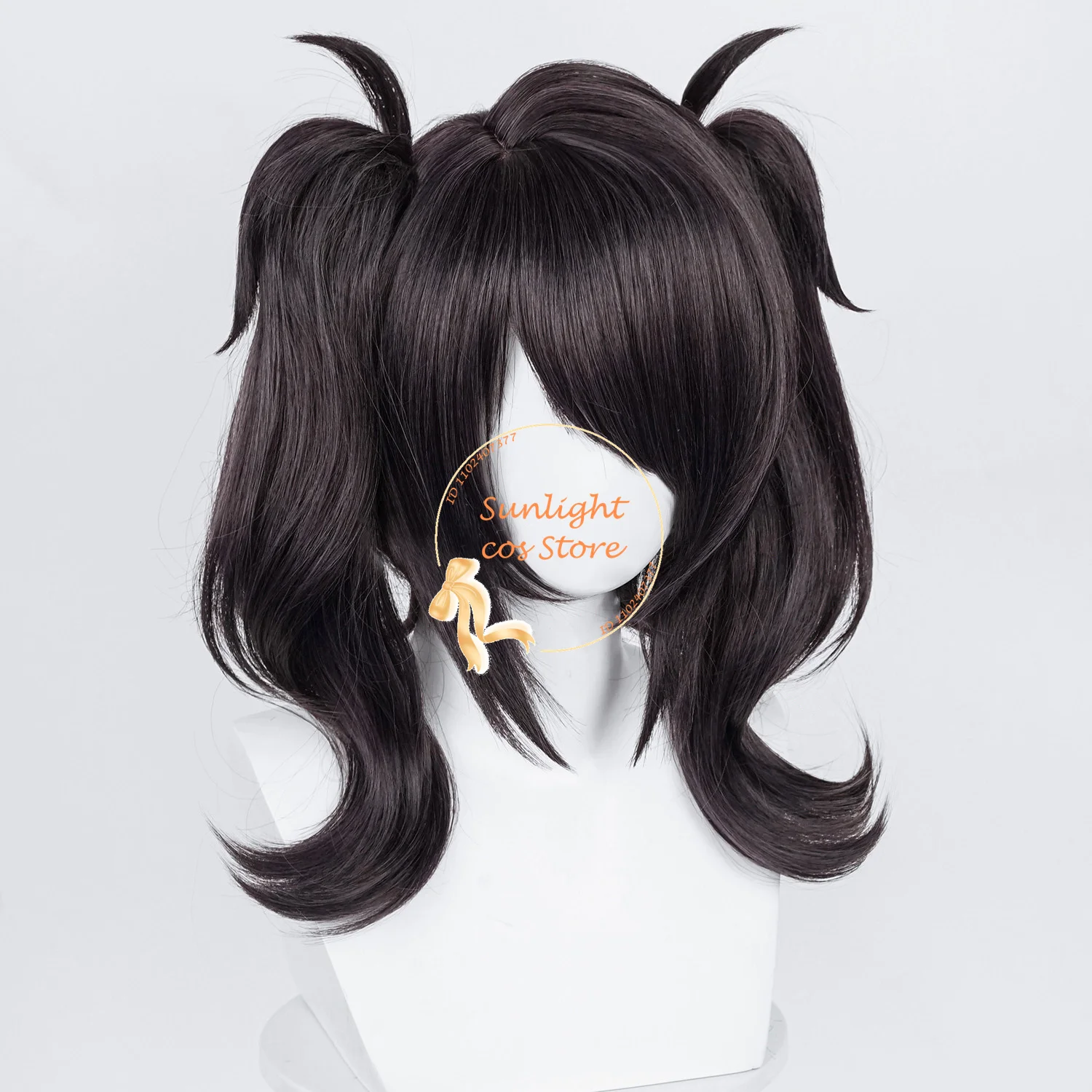 Spiel Ame Angel-Chan Cosplay Perücke kurze schwarze Perücke hitze beständige synthetische Haare Omg Kawaii Engel Ame-Chan Anime Perücken Perücke Kappe