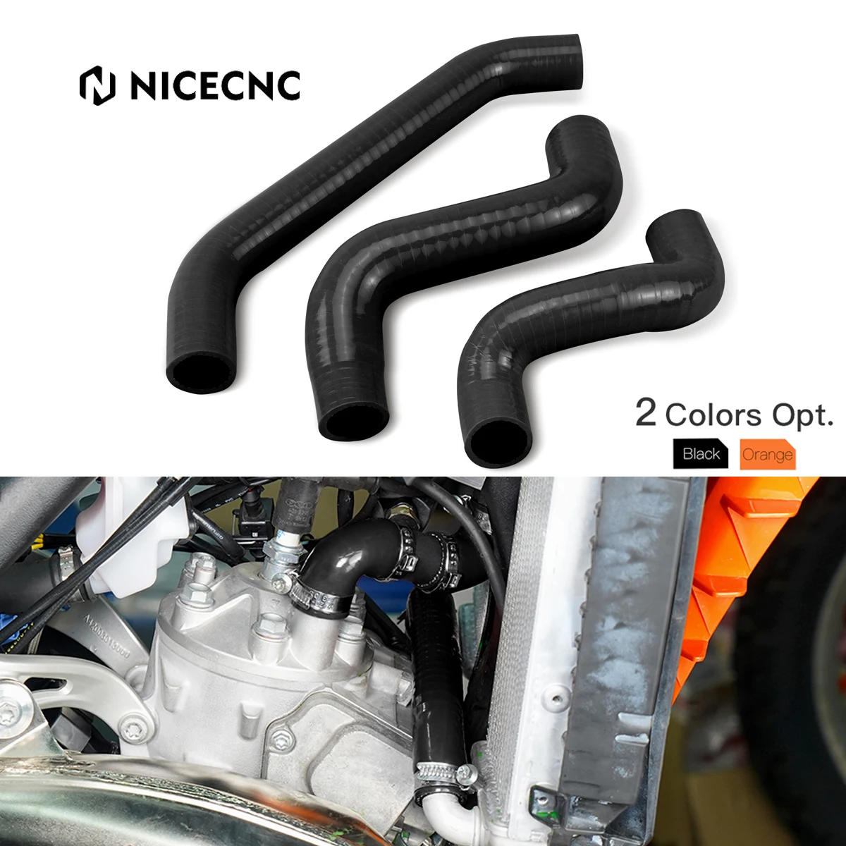 

For Husqvarna FE 450 FE 501S 501W FX FS 450 2024 FC 450 2023-2024 Silicone Radiator Coolant Hose Kit For KTM EXC 450F 500F 2024