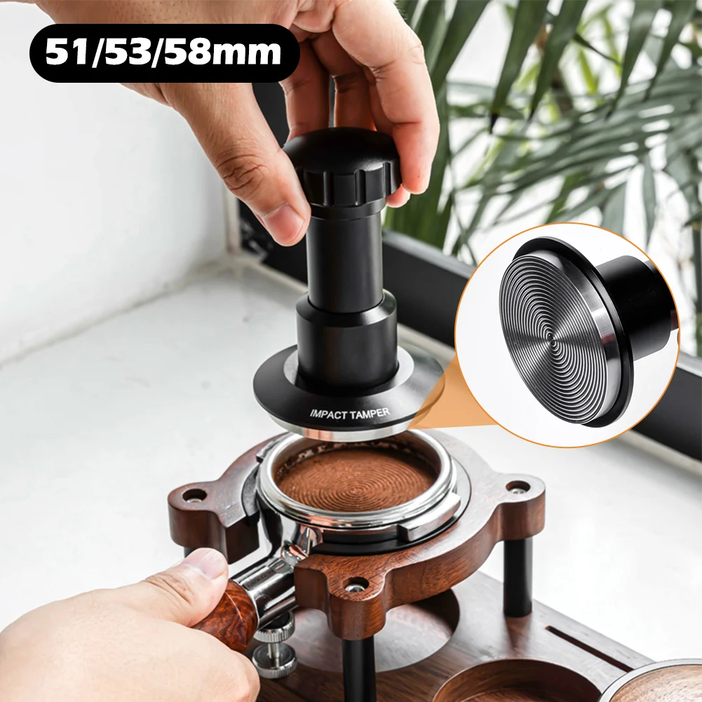 

51/53/58mm Espresso Coffee Tamper Adjustable Pressure With Spring Design Stainless Steel Espresso Coffee Tamper Coffee Parts