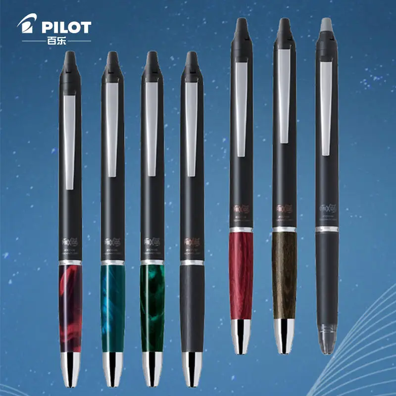 

Pilot Japan Высококачественная шариковая ручка с фрикционным прессом, шариковая ручка Frixion Knock Zone, черный LFBKZ-50EF/50F, подарок для делового письма