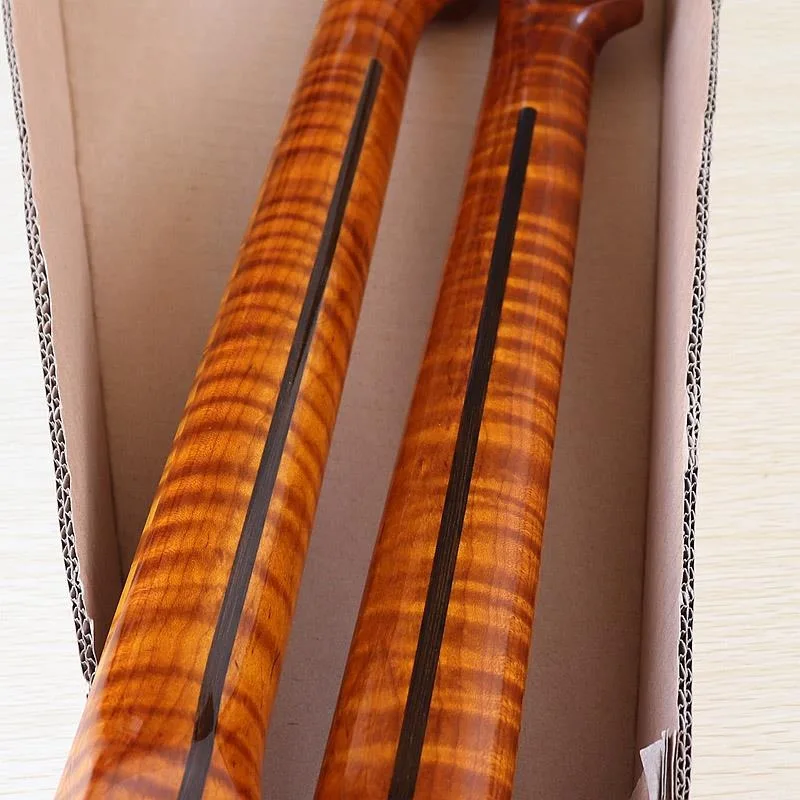 

Гриф для гитары Flame Maple ST Style, 25,5 дюймов, радиус 9,5 дюймов, 22 лада, глянцевый палисандровый фингерборд, задняя регулировка по высоте.