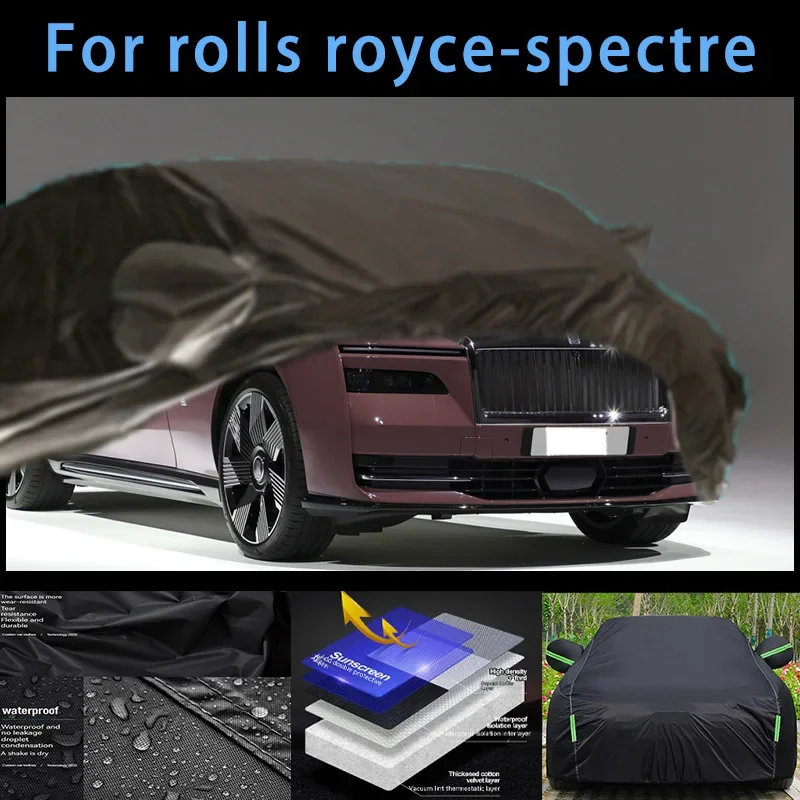 

For rolls royce-spectre Outdoor Protection Full Car Covers Snow Cover Sunshade Waterproof Dustproof Exterior Car accessories