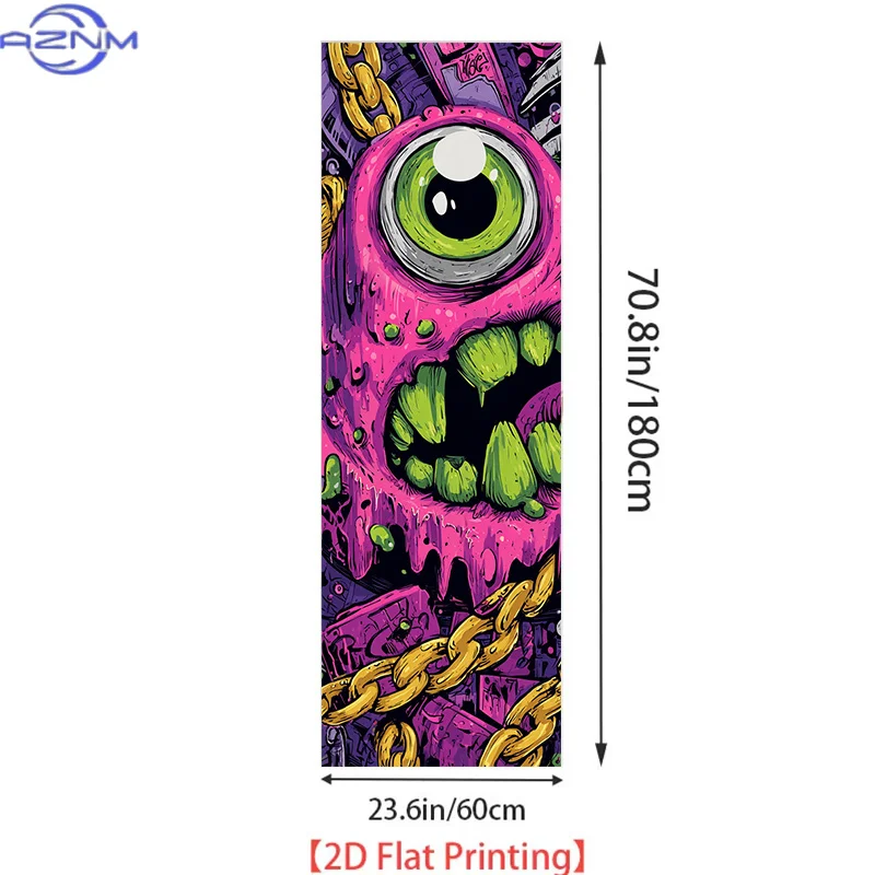 Printing Refrigerator Sticker , "Whimsical Monster Eyes" Themed Design, Self-Adhesive Wall Decal Wallpaper, Refrigerator Stick view 3