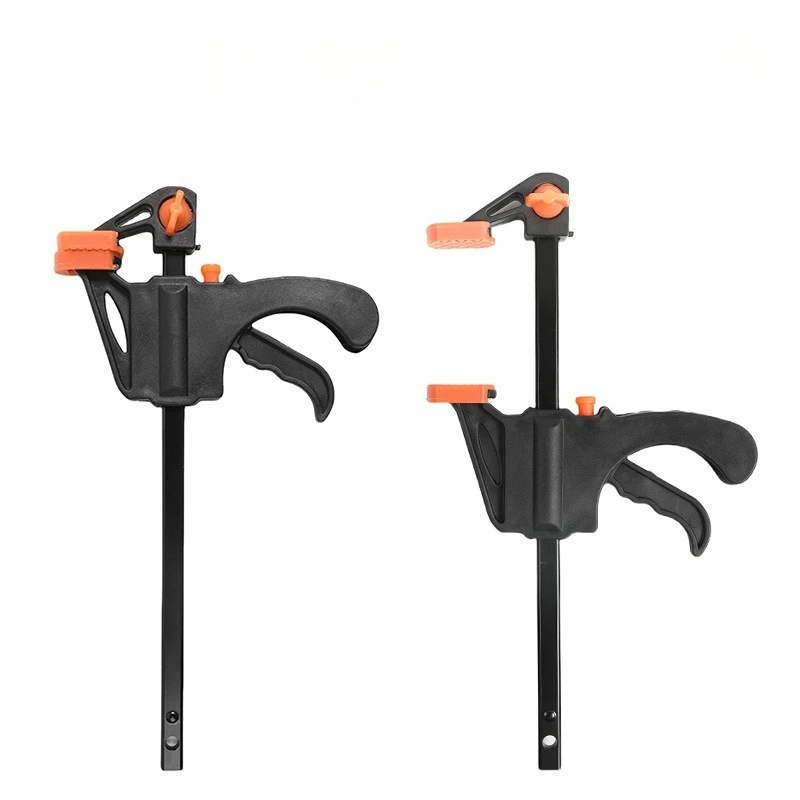 Reverse Support Fixed F-clip Trigger Type Bidirectional Fast Mini Woodworking Clip Nylon F-clip Wooden Board Fixing Clip