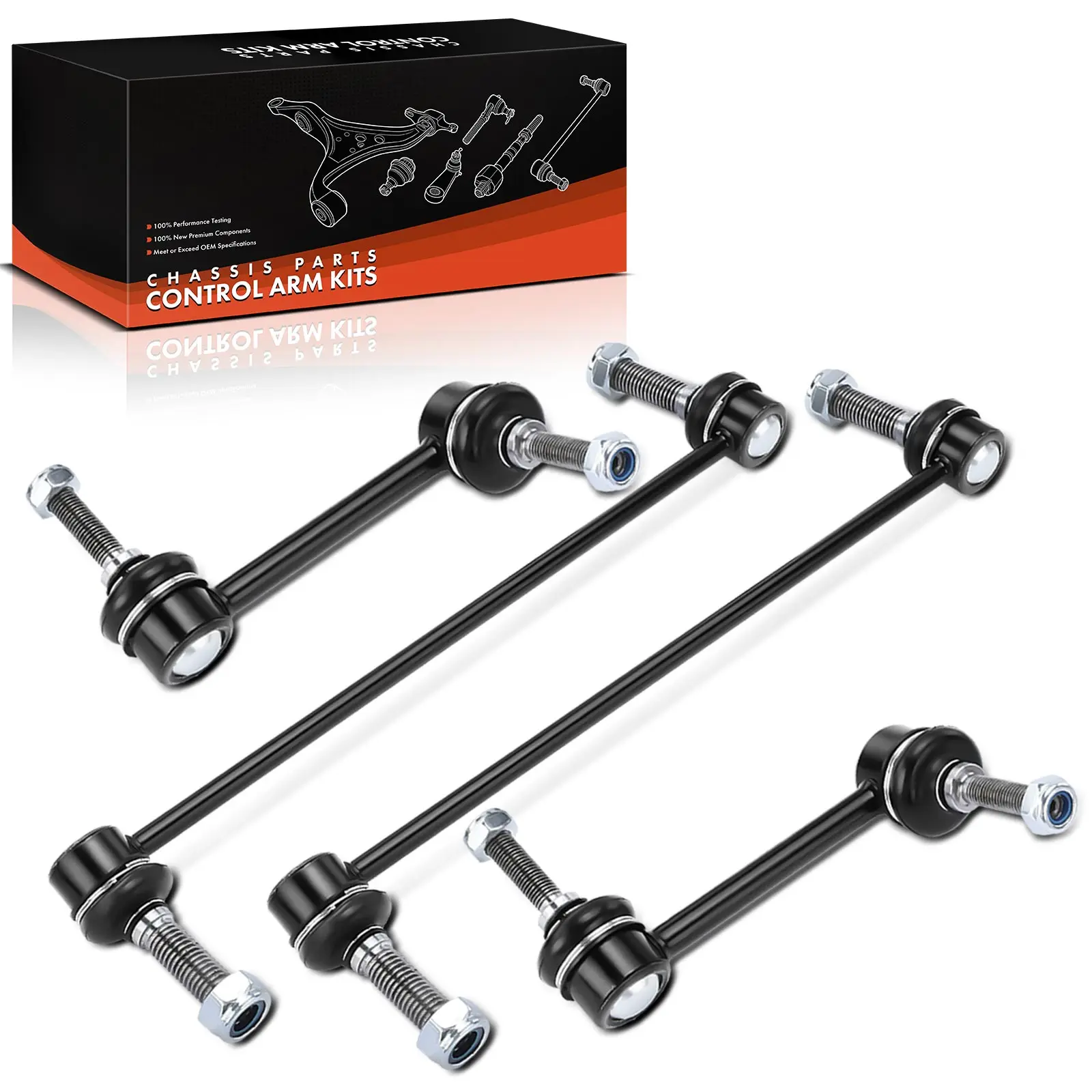 Frankberg – ensemble de bras de commande, 4 pièces, essieu avant et arrière, pour FORD USA Explorer U5 Bj 2010 K750393K750617 AA8Z5K484B