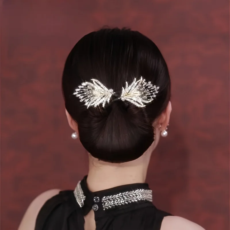 Rhinestone Feather Twist Clip Hair Curler Ball Head Curler Hair Rod