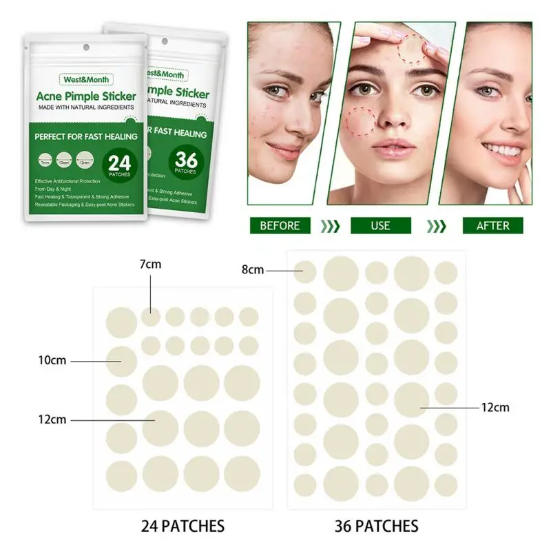 Autocollant imperméable pour le traitement de l'acné, patch pour les boutons, dissolvant de taches, masque facial, soins de la peau, accessoires pour la peau