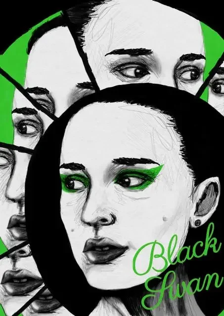 Black Swan Movie Poster Kunstwerk Canvas Schilderij en Print Afbeeldingen voor Moderne Slaapkamer Koffiehuis Bar Club Wanddecoratie Huisdecoratie