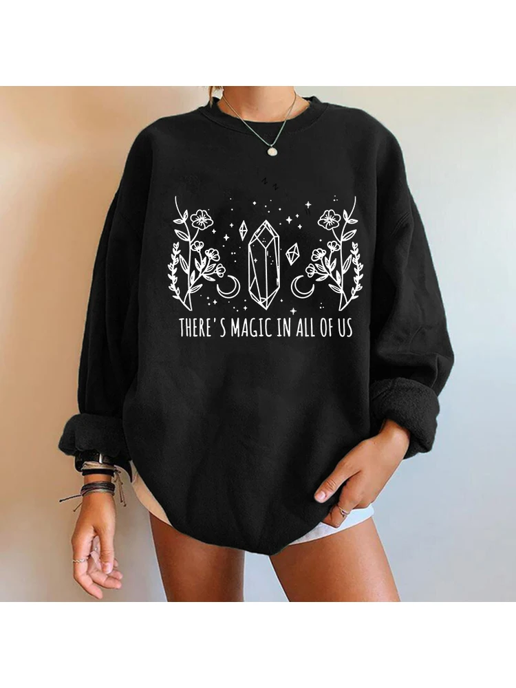 Harajuku Pullovers Streetwear We Are The Granddaughters of The Witches They Could Not Burn Print Vintage Women Sweatshirts