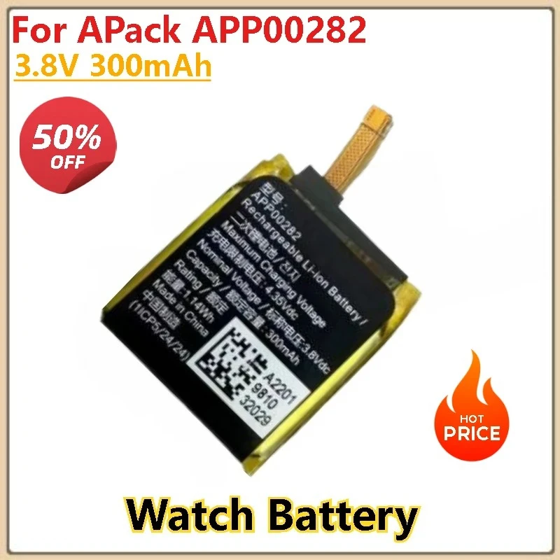 

2Pcs 3.8V 300mAh Watch Battery for APack APP00282 Smart Watches Batteries Brand-New High Quality