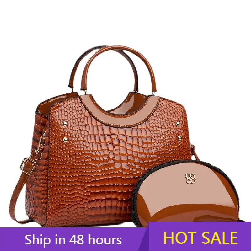 

Luxury Brand Designer Women'S Handbag Fashion New Versatile Shoulder Bag Large Capacity Crossbody Bag Crocodile Pattern Tote Bag
