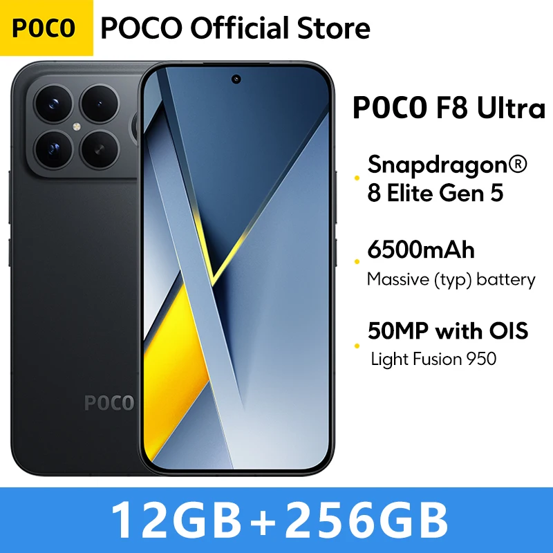 World Premiere】POCO F8 Ultra Smartphone Snapdragon 8 Elite Gen 5