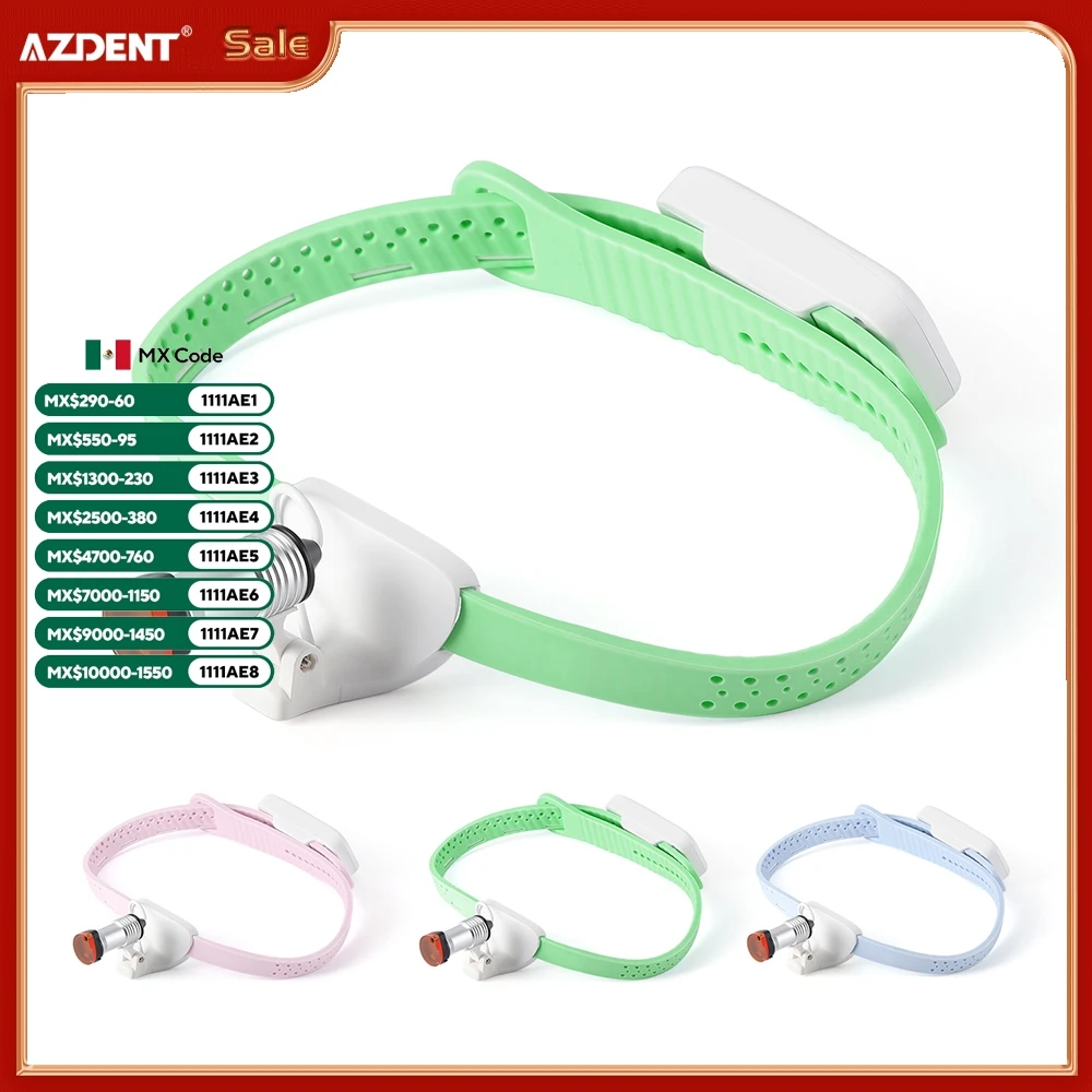 

AZDENT Налобный фонарь для стоматологической лаборатории, 5 Вт, светодиодный, беспроводной, супер яркий, легкий, светодиодный, высокая яркость, налобные стоматологические налобные фонари