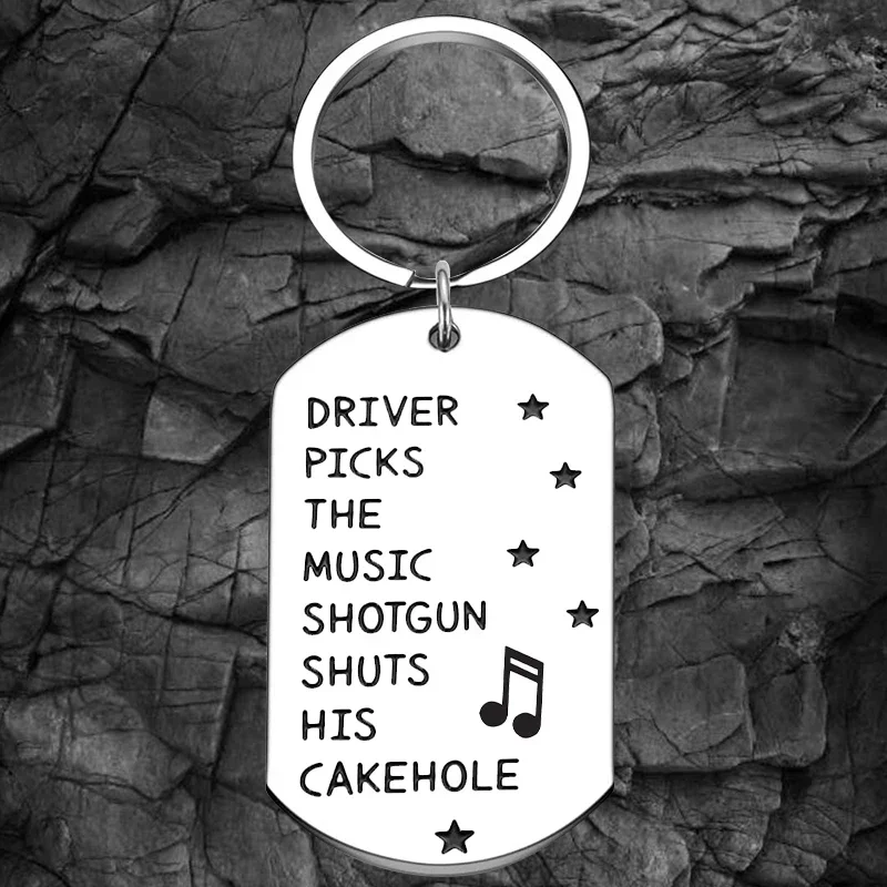 Funny Music Lover Gifts Keychain Brother Son Birthday Graduation Key Rings Musician gift