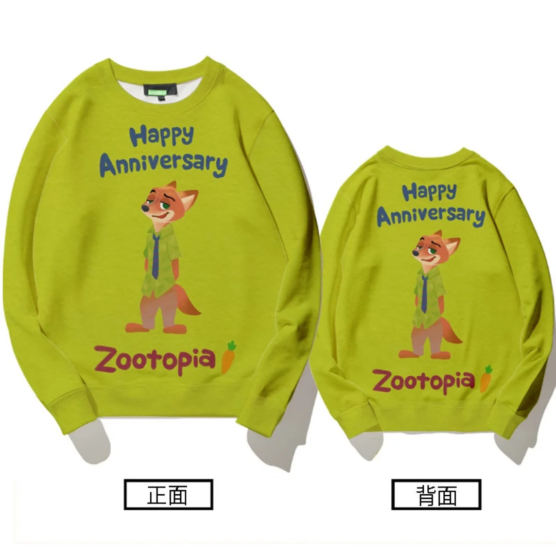 Толстовка с рисунком Зверополис Диснея, 3D принт, осенние модные толстовки для отдыха, детские толстовки Y2K, мужские и женские толстовки
